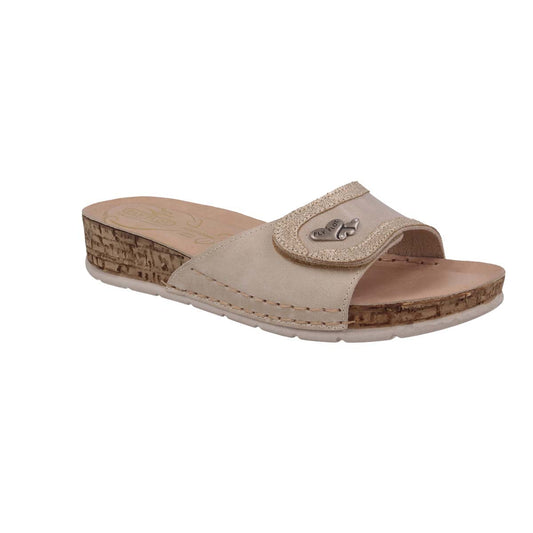 See photos Leather Woman Slipper Beige (15A40GG)
