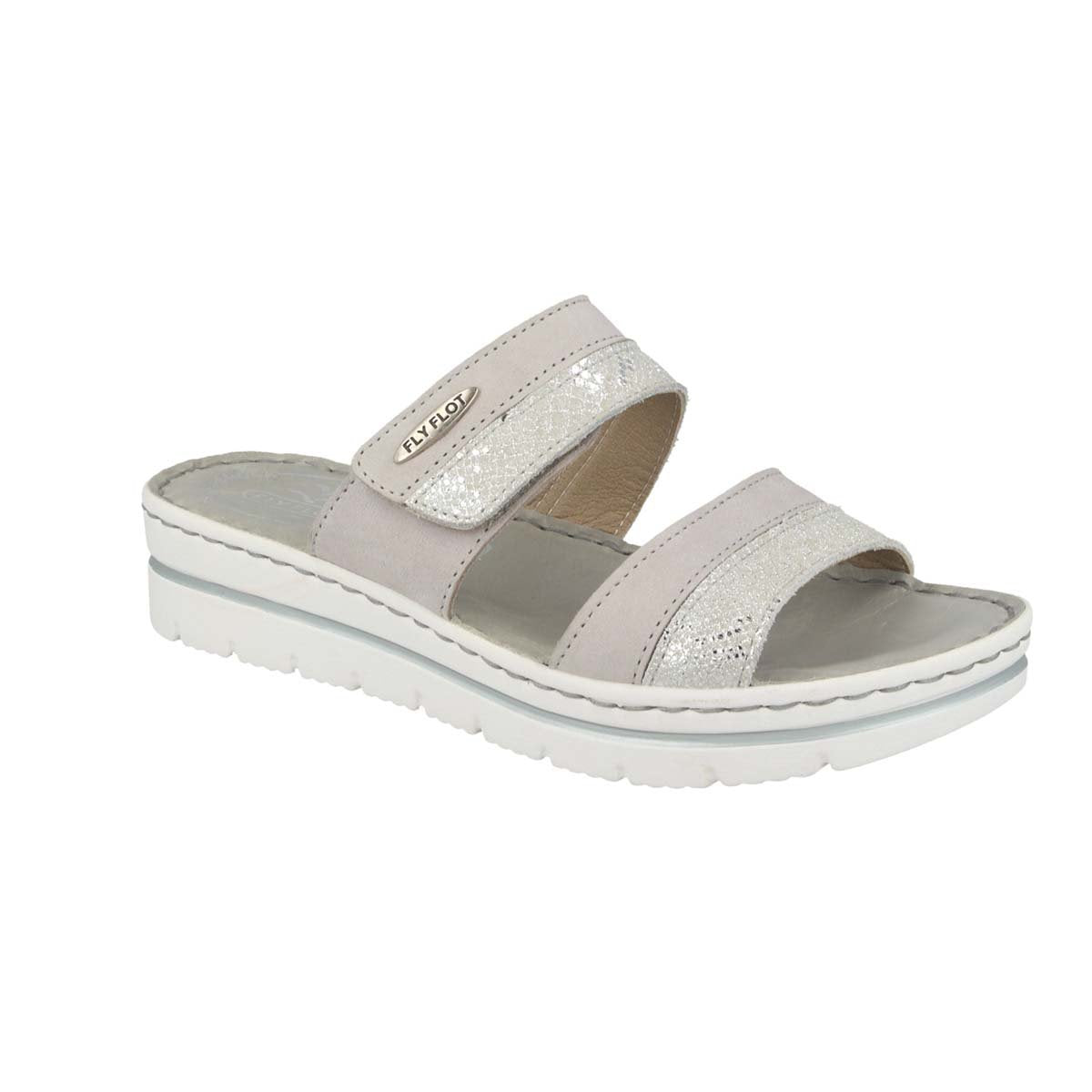 Photo of the Leather Woman Slipper Light Grey (25d30mg)
