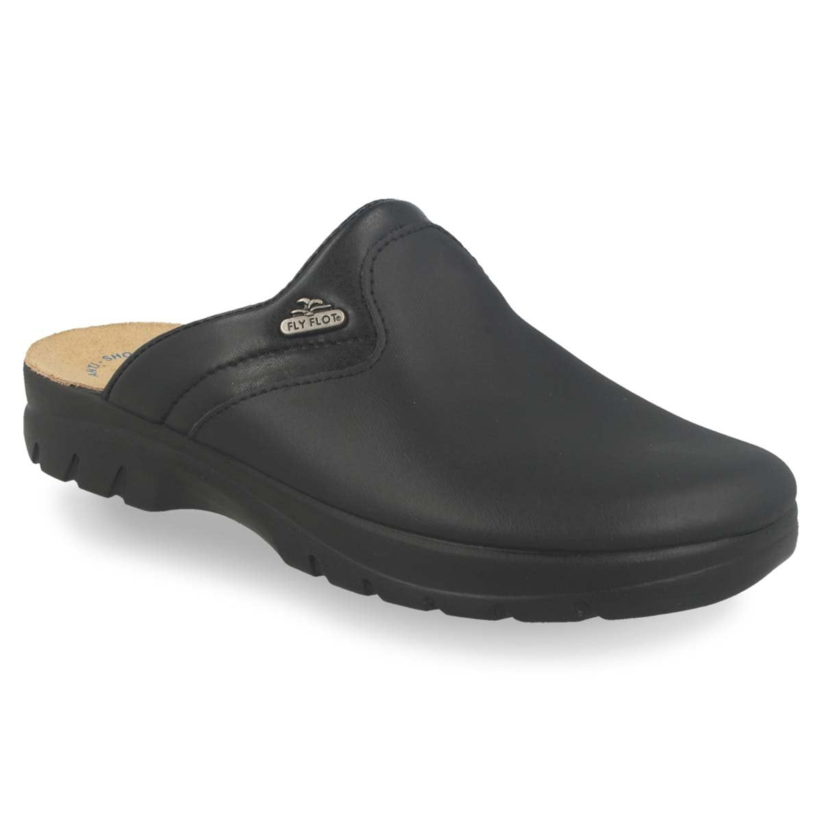 Photo of the Leather Man Slipper Black  (62004bc)