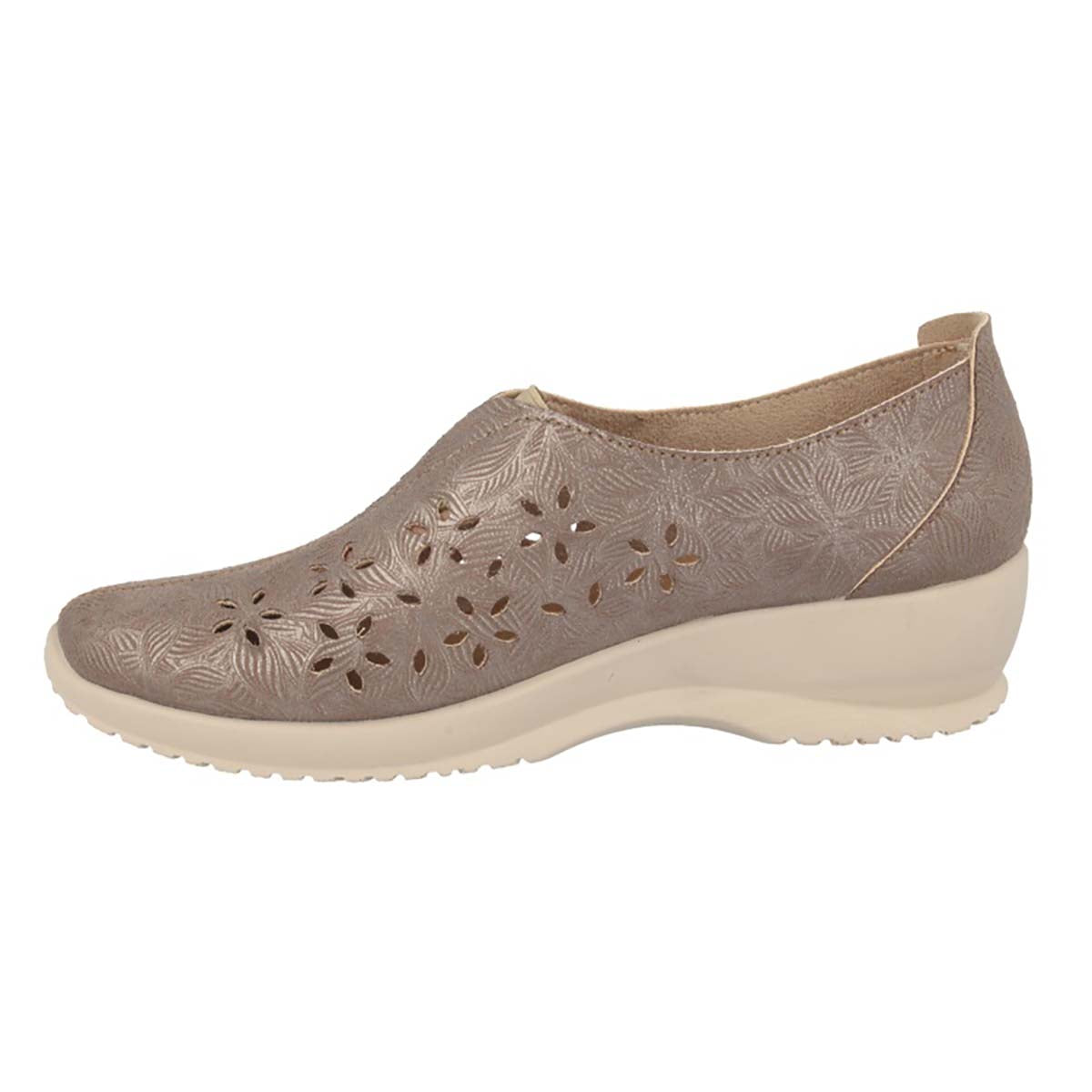 Cloth Woman Shoe Taupe  (170A91   M5)