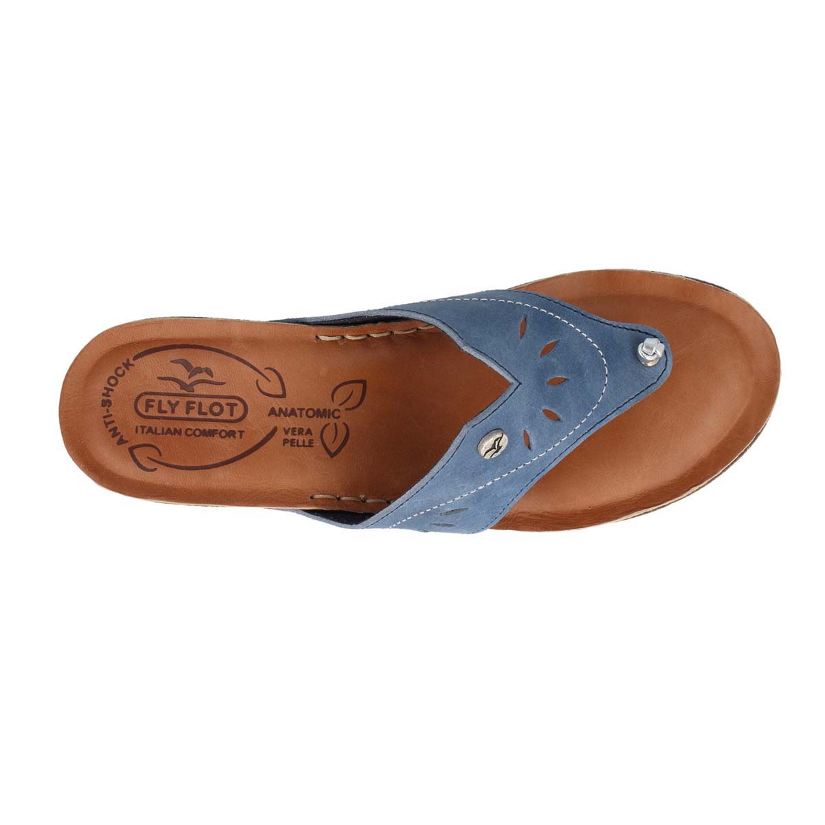 Leather Woman Slipper Pale Turquoise  (230137   PG)