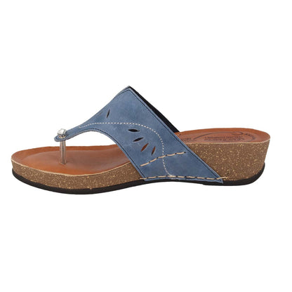 Leather Woman Slipper Pale Turquoise  (230137   PG)