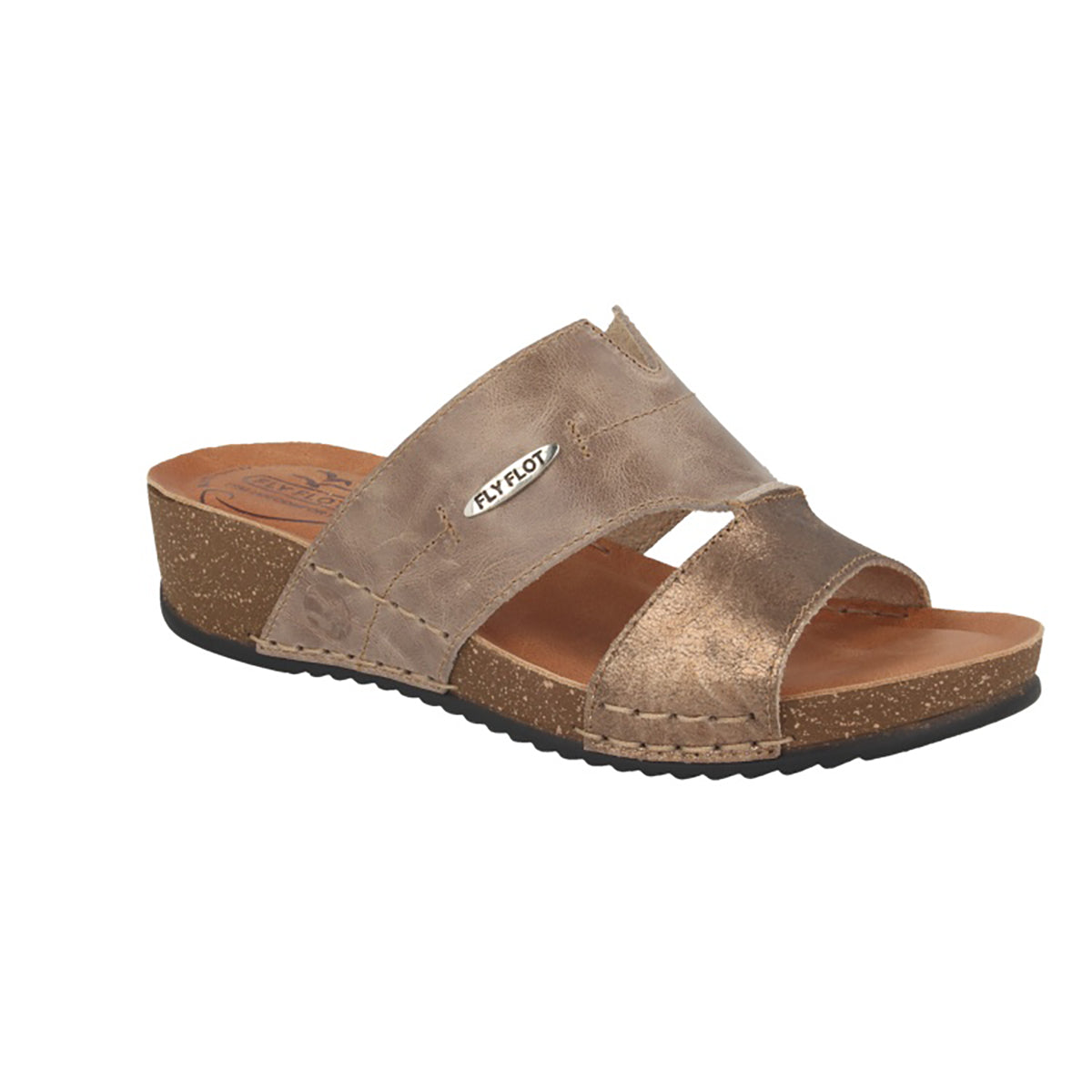 Leather Woman Slipper Taupe  (230248   7G)