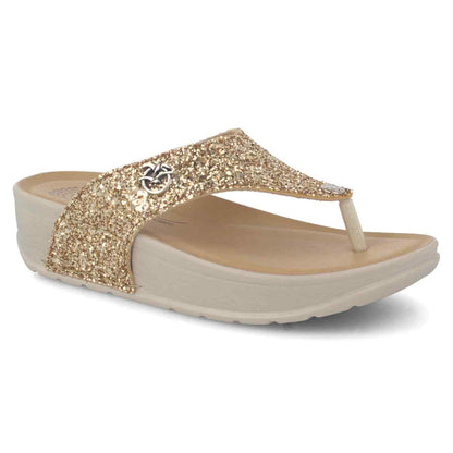 Synthetic Woman Slipper Gold (38G55HB)