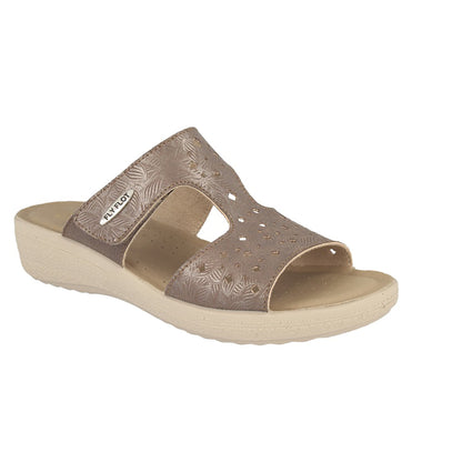 Cloth Woman Slipper Taupe  (550D70   MB)