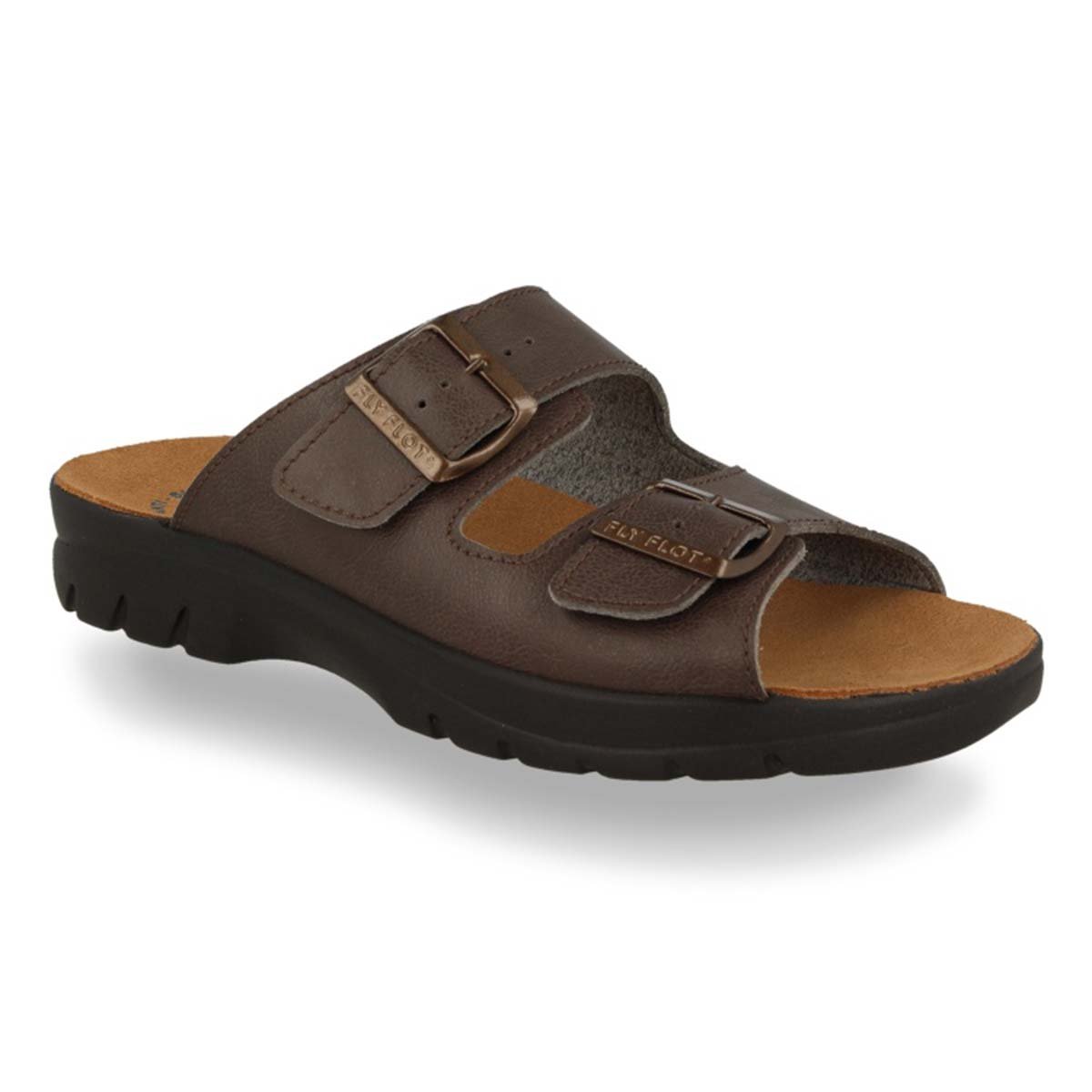 See photos Synthetic Man Slipper Brown (62044UC)
