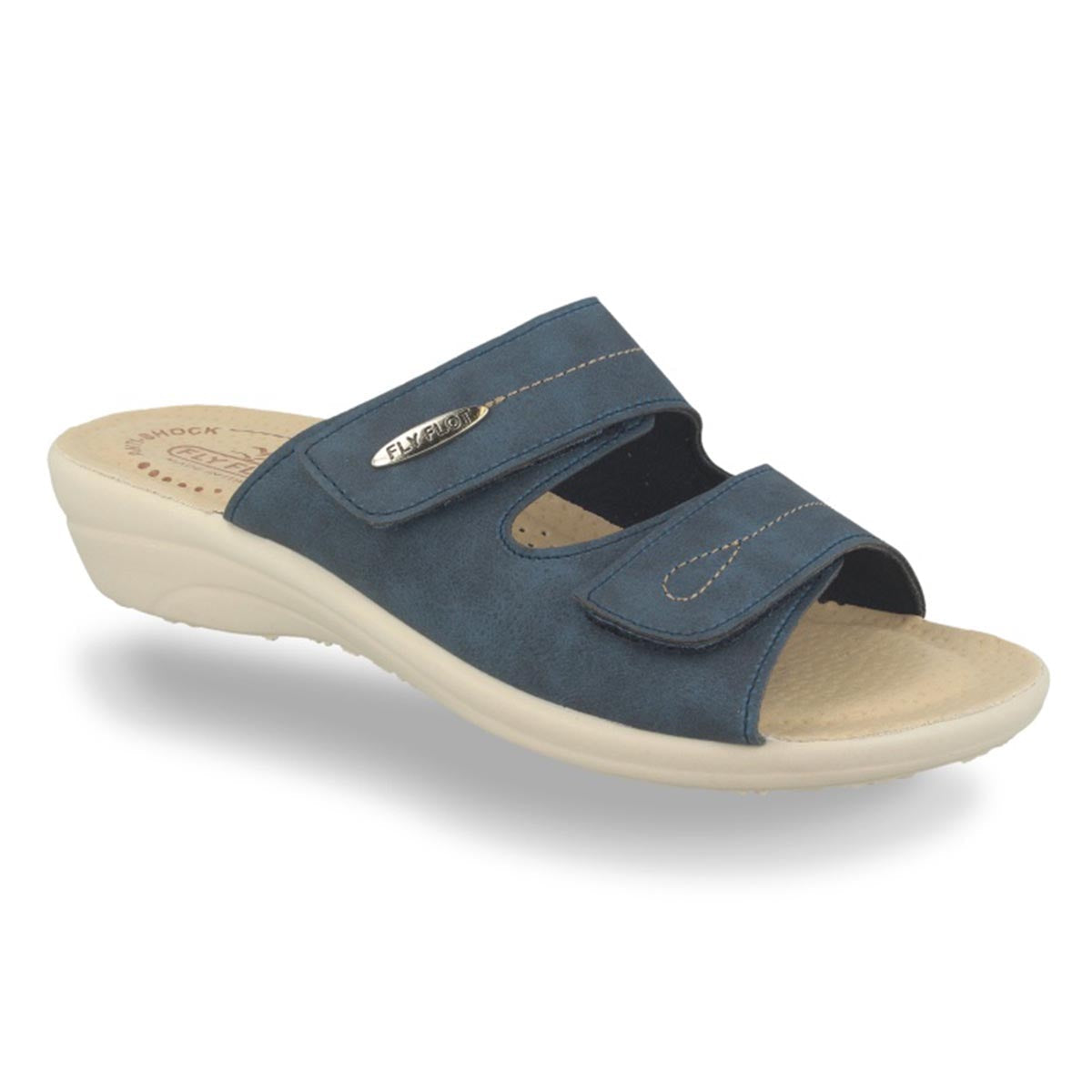 Synthetic Woman Slipper Blue (T4A59CB)