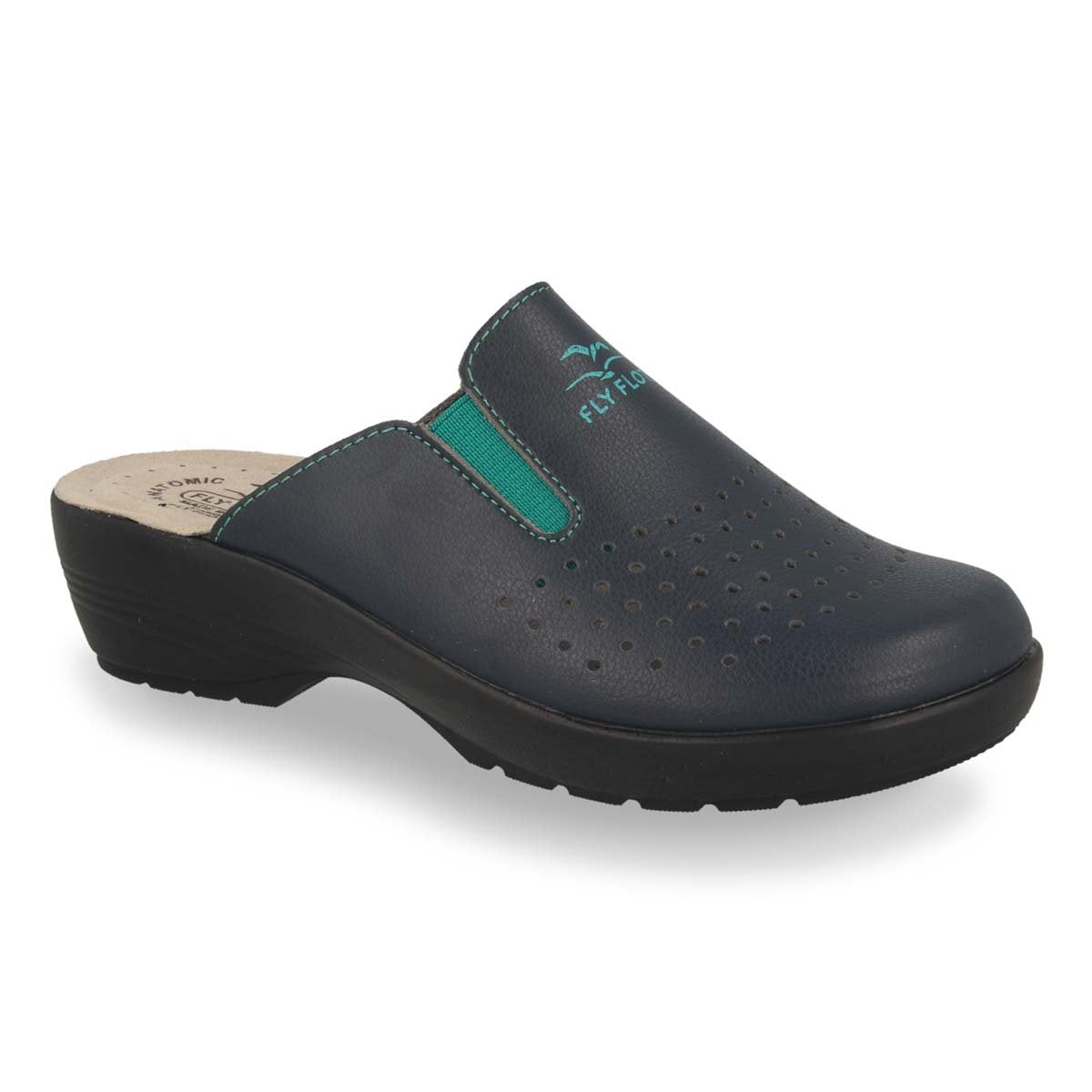Photo of the Synthetic Woman Slipper Blue (Z1003ea)