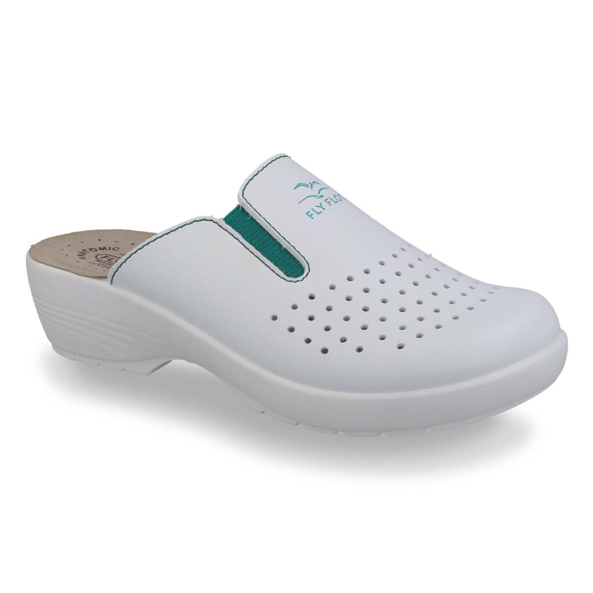 Photo of the Synthetic Woman Slipper White (Z1003ea)
